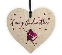Red Ocean Fairy Godmother Wooden Plaque Gift Godmother Asking Gift Keepsake Plaque