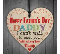 Red Ocean Fathers Day Bump Daddy Gift Hanging