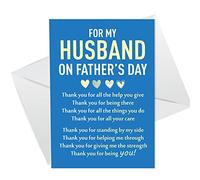 RED OCEAN Fathers Day Card For Husband, Husband Fathers Day Card, Fathers Day Card, Card For Him, Card For Husband