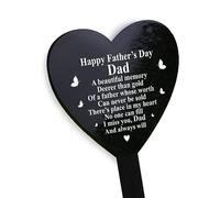 RED OCEAN Fathers Day Memorial Plaque Dad Grave Stake Ornament Remembrance Item Memorial Gift For Dad