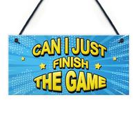 Red Ocean Finish The Game Neon Effect Gaming Sign For Boys Bedroom Man Cave Gamer Gift