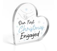 Red Ocean First Christmas Engaged For Couple Fiance Engagement For Husband Wife To Be Christmas Decoration Friendship Boyfriend Girlfriend Keepsake