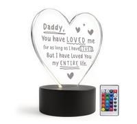 Red Ocean For Daddy New Daddy From Daughter Son Baby LED Sign Love You For Birthday Christmas LED Sign Thank You Him Keepsake