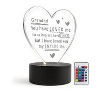 Red Ocean For Grandad From Granddaughter Grandon Baby LED Sign Love You For Grandad Birthday Christmas Thank You Him Keepsake