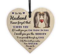 Red Ocean For Husband Never Forget That I Love You For Anniversary Valentines Day Wooden Heart Husband Birthday Valentines Him Keepsake Romantic Him