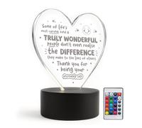 Red Ocean For Women Men Incredible Self Appreciation For Teacher Volunteer Colleague Friend Mum Nan Auntie LED Sign Keepsake