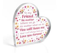 Red Ocean Friendship For Birthday Christmas To My Best Friend Plaque Thank You For Him Her Men Women Special Best Friend Long Distance Keepsake