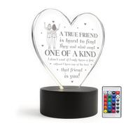 Red Ocean Friendship for Women Best Friend Christmas Birthday Gifts Night Light for Friend Bestie Thank You Him Her Keepsake