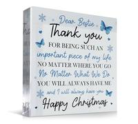 Red Ocean Friendship for Women Special Friend For Christmas Bestie Beautiful Acrylic Plaque Best Friend Women Presents Friends