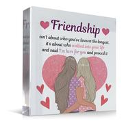 Red Ocean Friendship Gift For Her Best Friend Gift Standing Plaque FRIENDSHIP PLAQUE For Best Friend Christmas Birthday Thank You Gifts Women