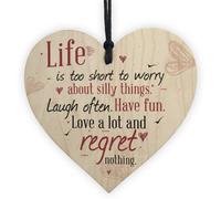 Red Ocean Friendship Inspirational Cute Heart Gift Best Friends Live Laugh Love Often