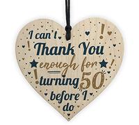 RED OCEAN Funny 50th Birthday Present For Women 50th Birthday Gifts Men 50th Birthday Card Decoration Keepsake Plaque