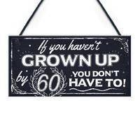 Red Ocean Funny 60Th Birthday Hanging Novelty Plaque Friendship Family Grandparents Dad Mum Gift