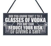 Red Ocean Funny Alcohol Gift Home Bar Sign Vodka Garden Pub Shed Man Cave Plaque Friend Gift