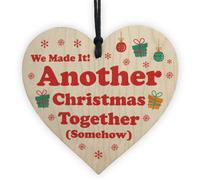 Red Ocean Funny Another Christmas Together Gift For Boyfriend Husband Wood Christmas Gift