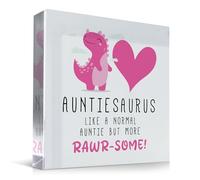 Red Ocean Funny Auntie Christmas Birthday from Niece Nephew Plaque Auntiesaurus Funny Presents for Auntie Idea Thank You For Keepsake