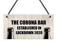 Red Ocean Funny Bar Sign For Garden Man Cave Home Bar Lockdown Corona Bar Gift