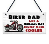 Red Ocean Funny Biker Dad Sign Biker Gift Dad Gift For Birthday Christmas Hanging Man Cave Sign Daughter Son Gift