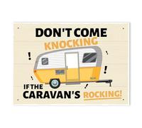 Red Ocean Funny Caravan Sign Dont Come Knocking If The Caravans Rocking Sign For Caravan Funny Gift For Him Her Caravan Decor Caravan Accessories Funny Home Sign Gift For Men Women