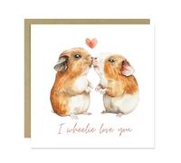 RED OCEAN Funny Card For Valentines Day Anniversary Card With Envelope I Wheelie Love You Card For Boyfriend Girlfriend Husband Wife Novelty Card For Him Her Valentines Day Cards Anniversary Cards