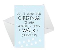 RED OCEAN Funny Christmas Card From Dog, Pet Christmas Cards, Dog Mum Dad Joke Christmas Card For, Christmas Card From The Pet, Merry Christmas Dog Cards For Family