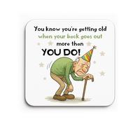 Red Ocean Funny Dad Gift For Dad Grandad COASTER Joke Grandad Gift From Daughter Son Kids For Men Gifts Him Funny Birthday Gifts