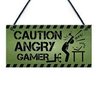 Red Ocean Funny Gamer Gift Gaming Sign Man Cave Sign Boys Bedroom Decor Son Dad Gift