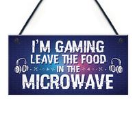 Red Ocean Funny Gaming Sign Hanging Wall Bedroom Sign Neon Effect Gamer Gift For Birthday Christmas