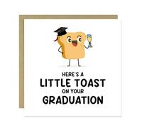 RED OCEAN Funny Graduation Card For Daughter Granddaughter Son Grandson Little Toast On Your Graduation Card For Him Her Best Friend With Kraft Envelope