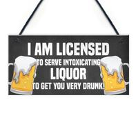 Red Ocean Funny Home Bar Sign For Garden Backyard Hanging Wall Plaque Home Decor Gift