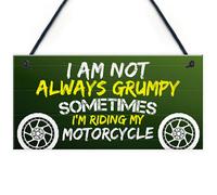 Red Ocean Funny Motorcycle Enthusiast Gifts For Men Him Novelty Biker Gift For Birthday Christmas Hanging Man Cave Garage Sign