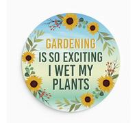 Red Ocean Funny Novelty Garden Sign For OutsideGardening So Exciting Hanging Sign For Shed Summerhouse Plaque Friendship Gift Gardening Gift Men Women