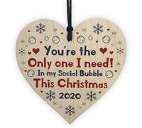 Red Ocean Funny Quarantine Lockdown Gift Christmas Bauble Family Couple Gift Keepsake