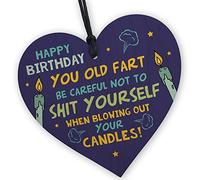Red Ocean Funny Rude Birthday Gift For Him Men 40th 50th 60th Birthday Gift For Dad Grandad Uncle Funny Gift For Him
