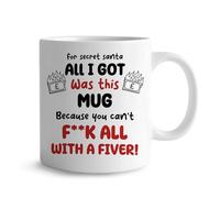 RED OCEAN Funny Secret Santa Mug - I Took Part in Secret Santa - Sarcastic Xmas Gift for Colleague Coworkers Friends, Office Exchange Christmas Presents