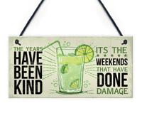 Red Ocean Funny Sign Gin Vodka Prosecco Garden Sign Plaque Home Bar Pub Sign Friendship Gift