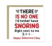 RED OCEAN Funny Valentines Card, Snoring Right Next To Me, Joke Valentines Card for Wife Husband Girlfriend Boyfriend Partner, Valentines Greeting Cards For Him Her, Happy Valentines Cards