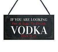 RED OCEAN Funny Vodka Sign For Home Bar Novelty Bar Decor Sign Alcohol Gift For Friend