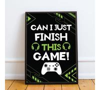 RED OCEAN Gaming Black Print Only Or Framed Print Posters For Boys Bedroom Gamer Xbox Inspired Gifts (2)