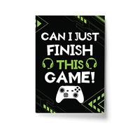 RED OCEAN Gaming Black Prints Posters For Boys Bedroom Novelty Gamer Xbox Inspired Gifts
