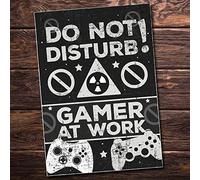 RED OCEAN Gaming Boys Bedroom Door Do Not Disturb Sign Plaque Birthday For Gamer Son Brother Dad Man Cave Gift