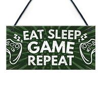Red Ocean Gaming Gamer Accessories Boys Bedroom Man Cave Door Sign Birthday Gift For Him Christmas Gifts For Son Dad Brother