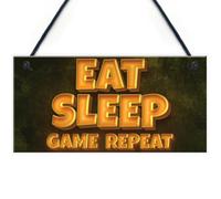 Red Ocean Gaming Sign Neon Sign Effect Retro Gaming Sign For Boys Bedroom Decor Man Cave Sign
