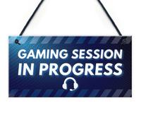 Red Ocean Gaming Warning Sign Novelty Funny Gaming Gift For Christmas Gamer Gift For Boys