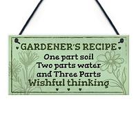 RED OCEAN Garden Sign Outdoor Plaque SummerHouse Sign Garden Shed Gardening Gift Friendship Gifts