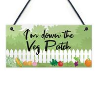 Red Ocean Garden Signs And Plaques Vegetable Patch Sign Shed Sign Summer House Plaque Home Decor Gifts For Him Gifts For Her