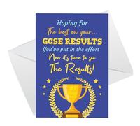 RED OCEAN GCSE Results Day GOOD LUCK Cards For Daughter Son Granddaughter Grandson From Mum Dad Nan GCSE Results Card With Envelope A6 Greetings Good Luck Cards