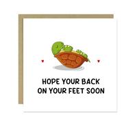 RED OCEAN Get Well Soon Card For Men Women Kids Speedy Recovery After Operation Illness Broken Leg Back On Your Feet Soon Card For Him Her