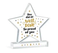 Red Ocean Gift For Colleague Best Friend Family Daughter Son Well Done Gifts Exam Results New Job Gift Proud Of You Present Acrylic Plaque For Him Her Men Women Keepsake