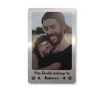 RED OCEAN Gift for Daddy Dad Personalised Metal Wallet Card Insert Dad Birthday Fathers Day Gift Keepsake